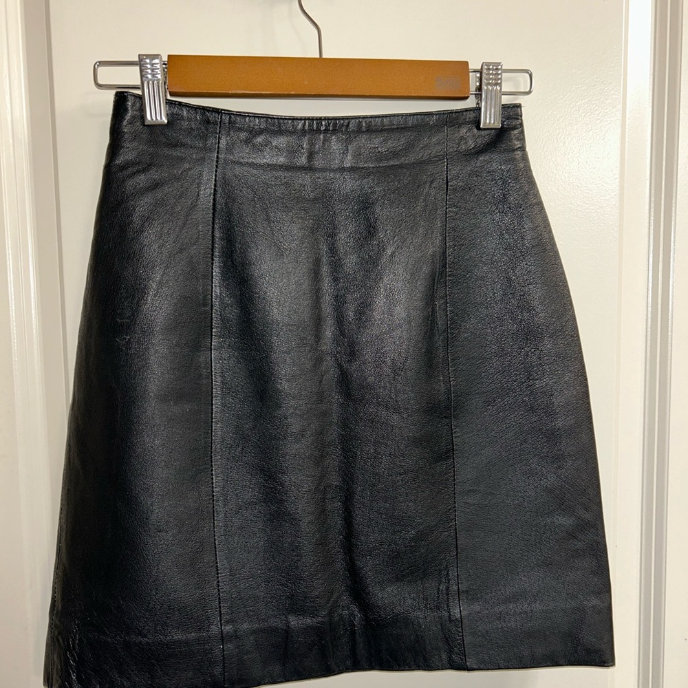 Wilsons Leather Black Mini Skirt